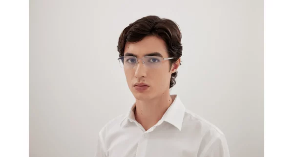Lunettes de vue Cartier santos branche titane ruthénium CT0554O-003