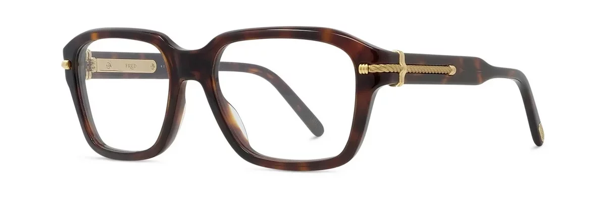 Lunettes de vue Fred FG50077I 054 - Acétate brillant écaille avec des verres DEMO