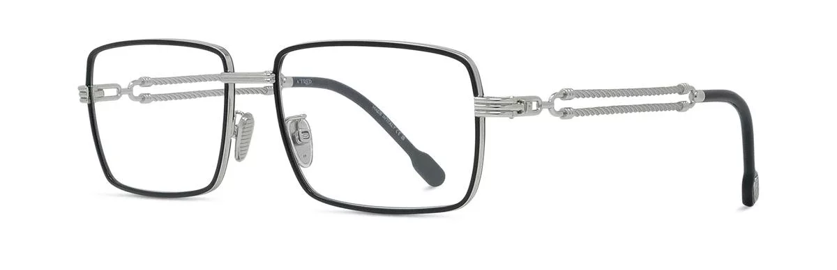 Lunettes de vue Fred FG50081U 016- Métal brillant argenté avec des verres DEMO