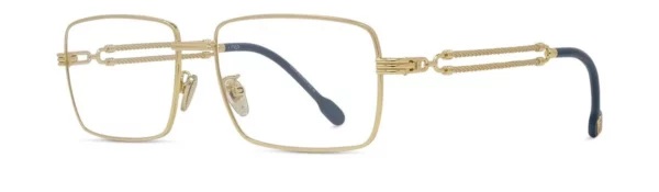 Lunettes de vue Fred FG50081U 030 - Métal brillant jaune avec des verres DEMO