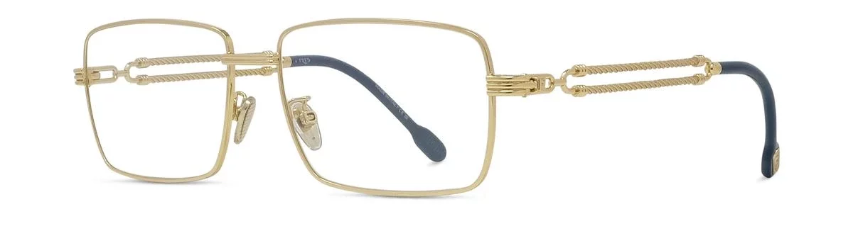 Lunettes de vue Fred FG50081U 030 - Métal brillant jaune avec des verres DEMO