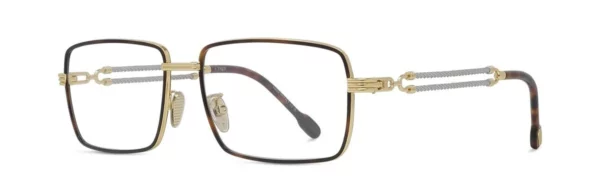 Lunettes de vue Fred FG50081U 053 - Métal brillant jaune avec des verres DEMO