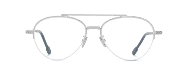 Lunettes de vue Fred FG50082U 016- Métal brillant argenté avec des verres DEMO