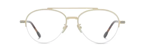 Lunettes de vue Fred FG50082U 030- Métal brillant jaune avec des verres DEMO