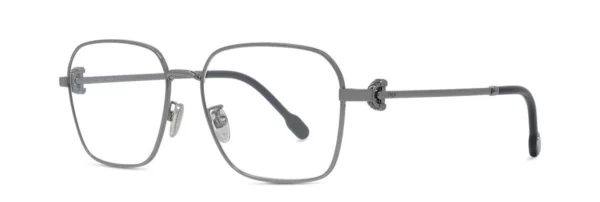 Lunettes de vue Fred FG50083U 014 - Métal brillant argenté avec des verres DEMO