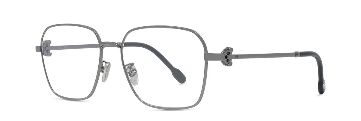 Lunettes de vue Fred FG50083U 014 - Métal brillant argenté avec des verres DEMO