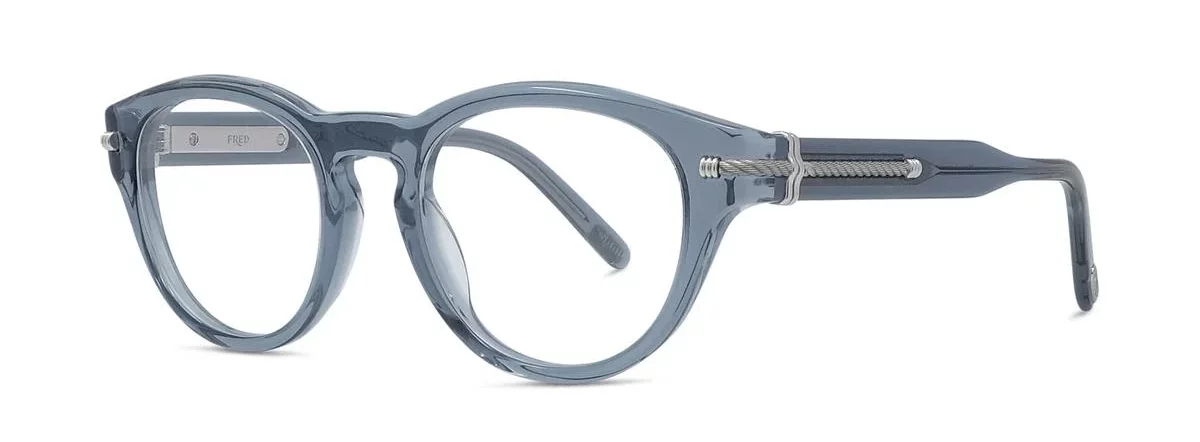 Lunettes de vue Fred FG50084I 090- Acétate brillant bleu avec des verres DEMO
