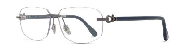 Lunettes de vue Fred FG50090U 014 - Métal Or Noir Brillant, Verres Démo Organique