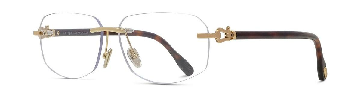 Lunettes de vue Fred FG50090U 030 - Métal Or Endura Brillant, Verres Démo Organique