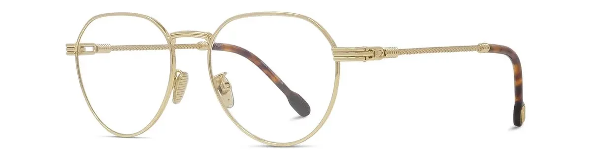 Lunettes de vue Fred force 10 FG50087U 032 - Métal Or Clair Brillant, Verres Démo Organique