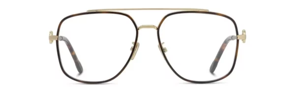 Lunettes de vue Fred force 10 FG50089U 053 - Métal Havane Brillant, Verres Démo Organique