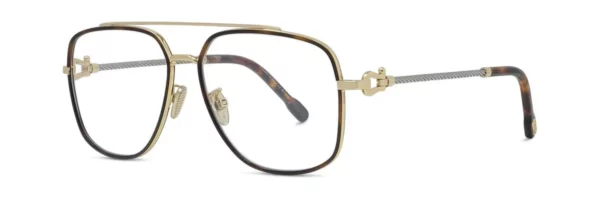 Lunettes de vue Fred force 10 FG50089U 053 - Métal Havane Brillant, Verres Démo Organique