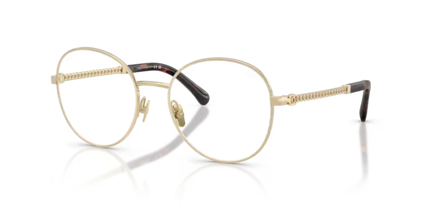 Lunettes de vue Chanel CH4291 C429SB - Or pâle