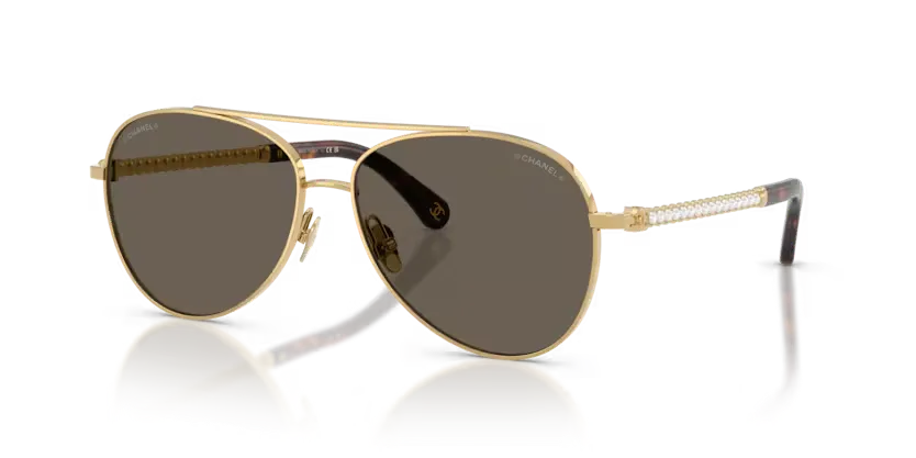les Lunettes de soleil Chanel CH4298H C125/3 - Havana foncé