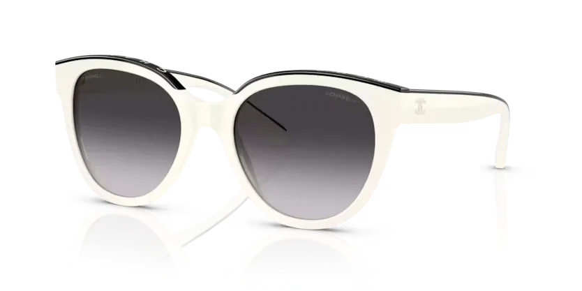 les Lunettes de soleil Chanel CH5414 1763S6 - Blanc