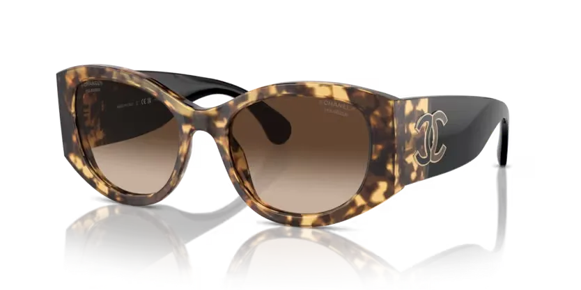 les Lunettes de soleil Chanel CH5524 1770S9 - Écaille