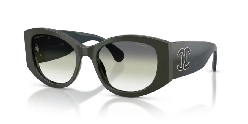 Lunettes de soleil Chanel CH5524 1825E1 - Vert sarcelle et bleu
