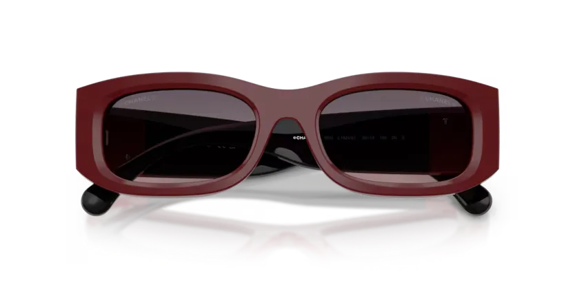 Lunettes de soleil Chanel CH5525 1824S1 - Bordeaux et noir