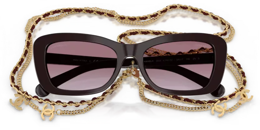 les Lunettes de soleil Chanel CH5553 C622S8 - Noir