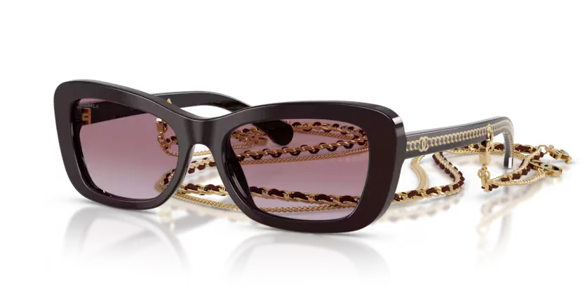 les Lunettes de soleil Chanel CH5553 C622S8 - Noir