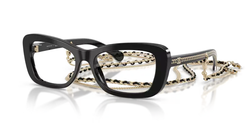 les Lunettes de vue Chanel CH5553 C622SB - Noir