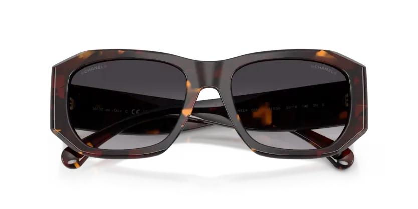 Lunettes de soleil Chanel CH5554 1818S6 - Nouveau tweed havana exclusif