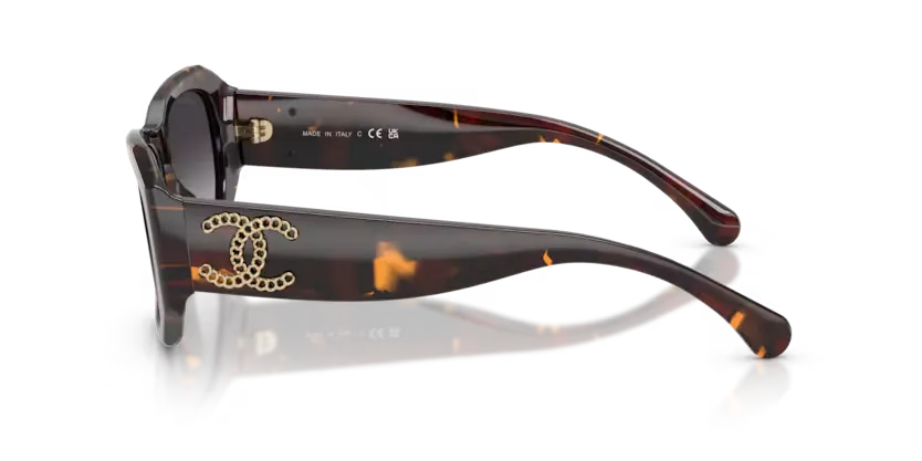 Lunettes de soleil Chanel CH5554 1818S6 - Nouveau tweed havana exclusif