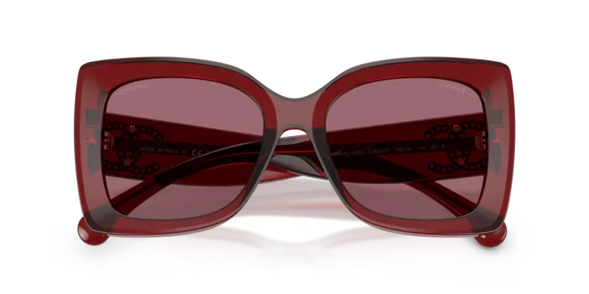 les Lunettes de soleil Chanel CH5555 1819EV - Bordeaux cristal