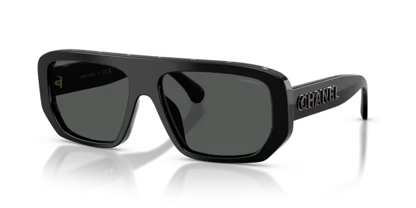 les Lunettes de soleil Chanel CH5556U C622S4 - Noir