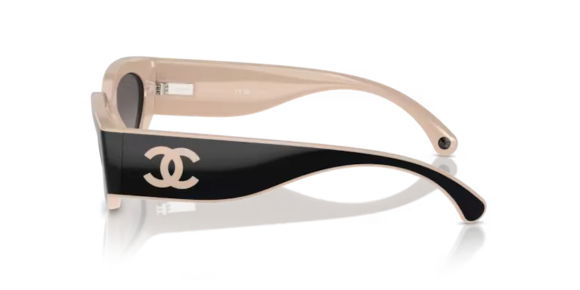 les Lunettes de soleil Chanel CH6056 C534M3 - Noir & beige