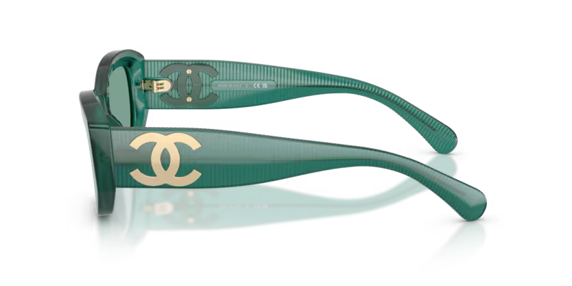Lunettes de soleil Chanel CH5493 - Vert laiteux exclusif 55-2