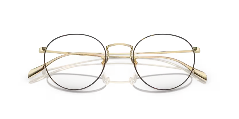 Lunettes de vue Oliver Peoples 0OV1186 5295 - Soft gold/amber dtbk foil