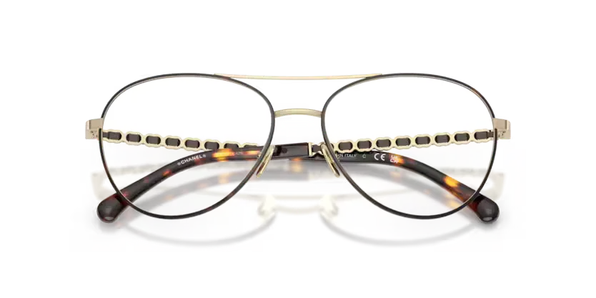 Lunettes de vue Chanel CH2224Q C429- Or pâle