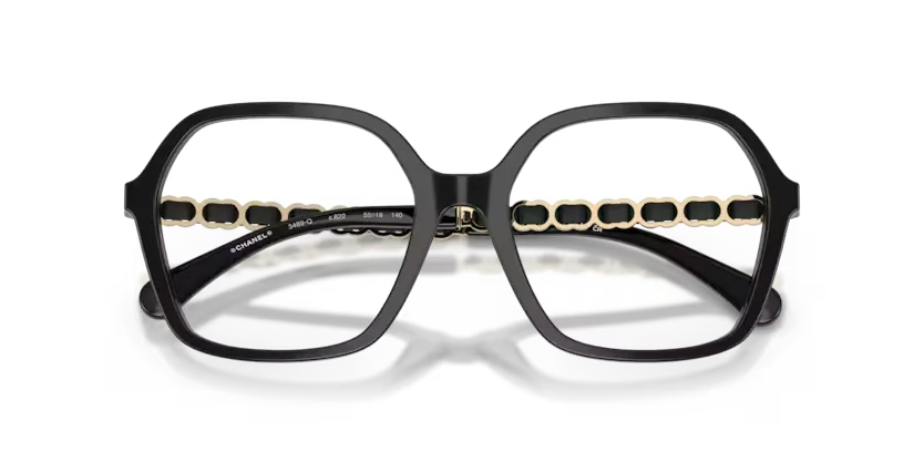 les Lunettes de vue Chanel CH3489Q C622 - Noir