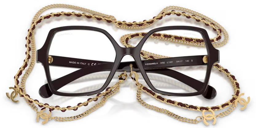 les Lunettes de vue Chanel CH3492 1461 - Rouge vendôme