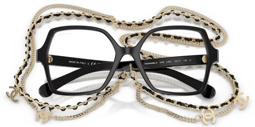 les Lunettes de vue Chanel CH3492 C622 - Noir