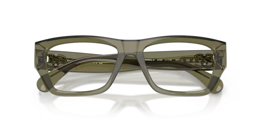 Lunettes de vue Chanel CH3495 1742 - Crystal olive