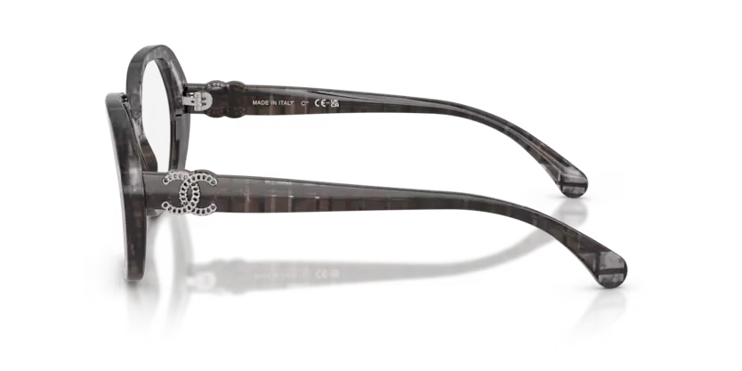 Lunettes de vue Chanel CH3496 1817 - Nouveau tweed noir exclusif