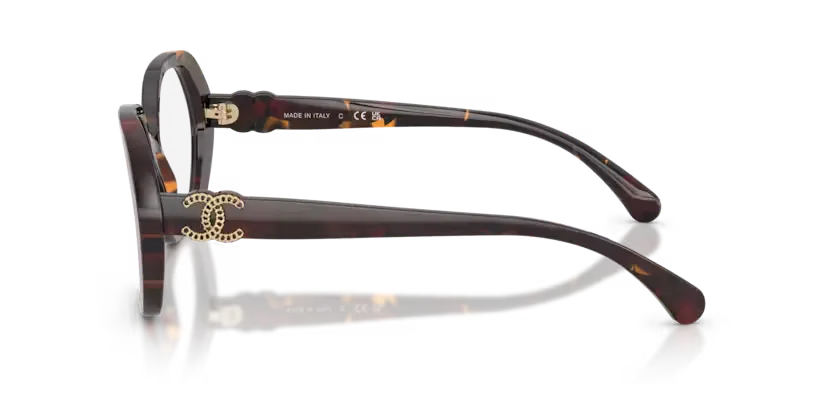 les Lunettes de vue Chanel CH3497 1818 - Nouveau tweed havana exclusif