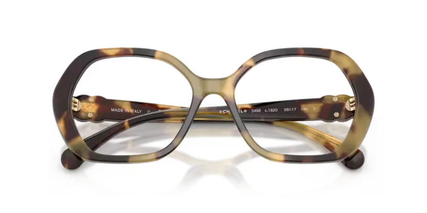 les Lunettes de vue Chanel CH3496 1820 - Écaille
