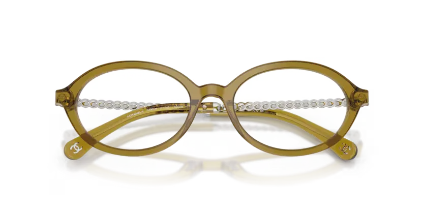les Lunettes de vue Chanel CH3499H 1742 - Transparent olive