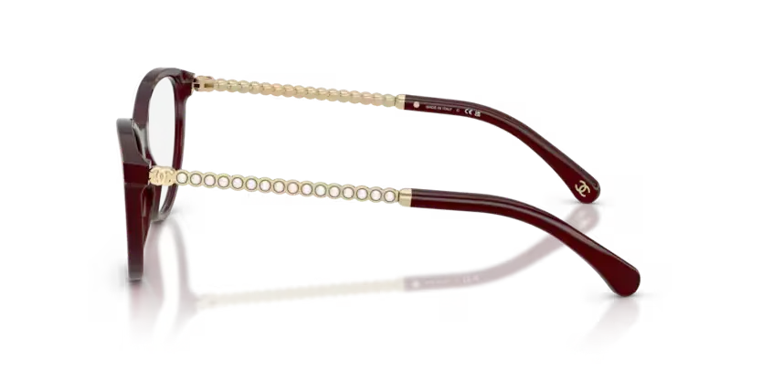 les Lunettes de vue Chanel CH3501H 1673 - Bordeaux transparent