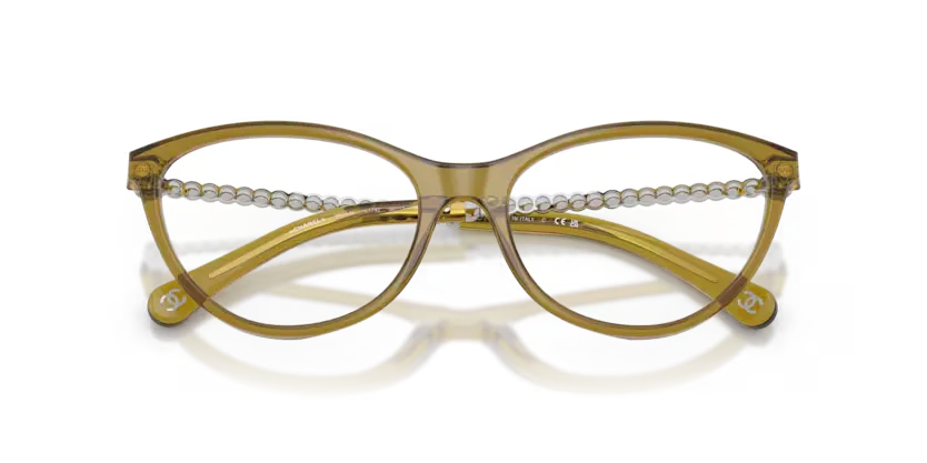 les Lunettes de vue Chanel CH3501H 1742 - Transparent olive