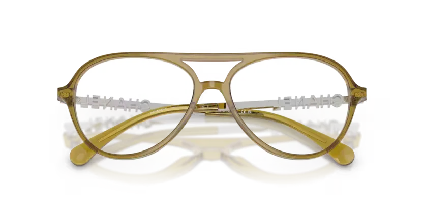 les Lunettes de vue Chanel CH3504 1742 - Crystal olive