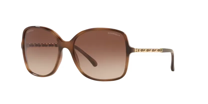les Lunettes de soleil Chanel CH5210Q 1661S5 - Écaille