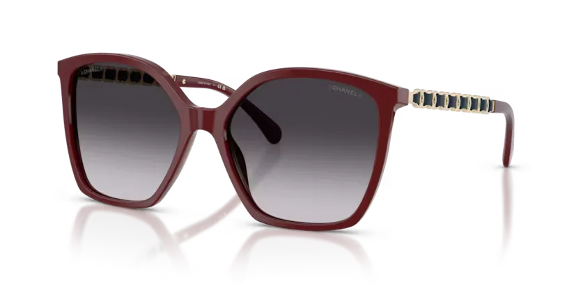 les Lunettes de soleil Chanel CH5546Q 1792S6 - Lie de vin