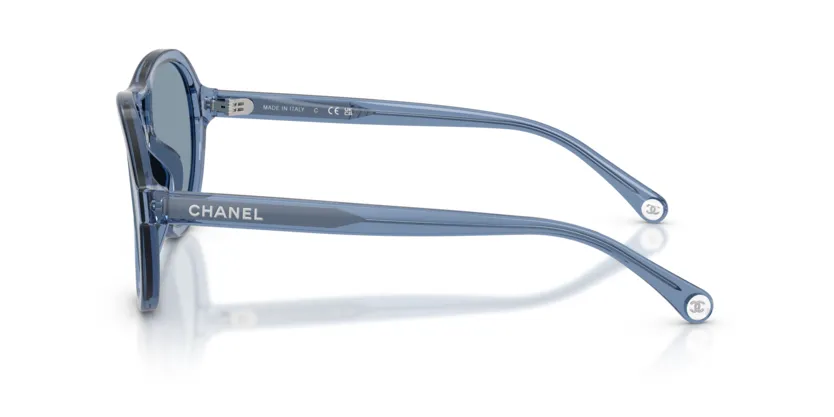 les Lunettes de soleil Chanel CH5552U 180956 - Bleu cristal