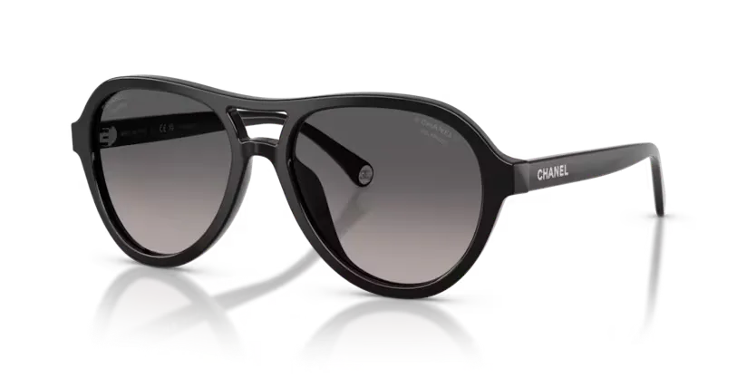 les Lunettes de soleil Chanel CH5552U C501M3 - Noir