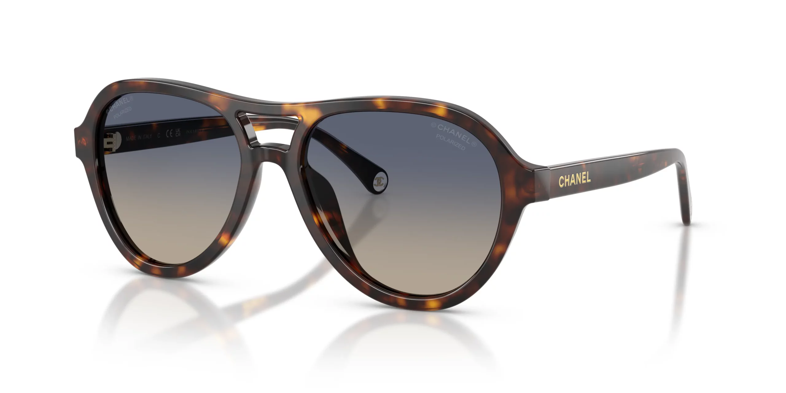 Lunettes de soleil Chanel CH5552U C714W1 - Havana foncé