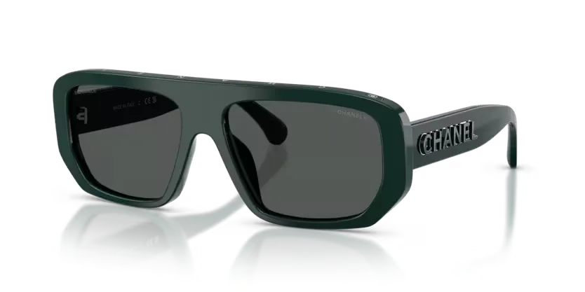 les Lunettes de soleil Chanel CH5556U 1828S6 1459S4 - Vert vendôme